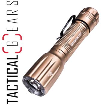 NEXTORCH TA30CS OPERATOR  1600 LUMEN TACTICAL LED TASCHENLAMPE SAND MIT NANO- KERAMIK GLASBRECHER UND STROBOSKOPFUNKTION